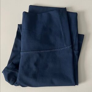 Lululemon Wunder Under Cropped Legging Blue Size 4